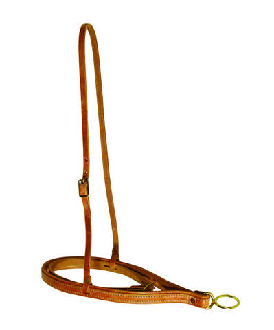 Berlin Custom Leather Golden Roughout Tiedown Noseband main image 1